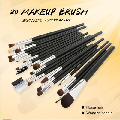 

Toponeto 20pcs Cosmetic Makeup Brush Blusher Eye Shadow Brushes Set Kit