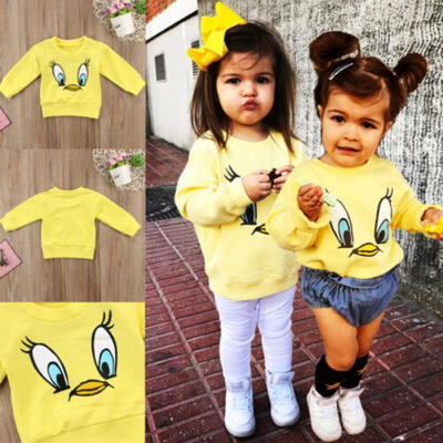

Kids Infant Baby Girls Sweaters Blouse Long Sleeve Pullover T Shirt Printed Tops