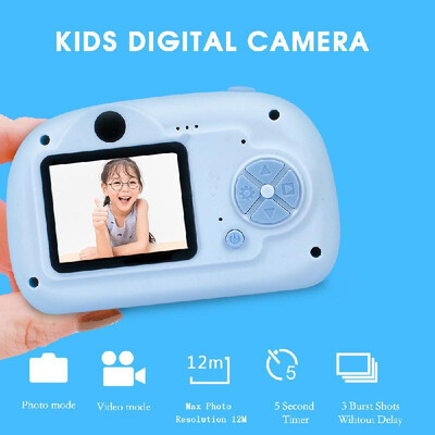 

Kids Camera HD Mini Digital Camera 12MP 2 Screen Children Camcorders Photos Video Gifts for Boys & Girls