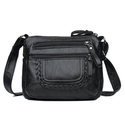 

Solid Color Shoulder Crossbody Handbags Women Leather Messenger Small Bags