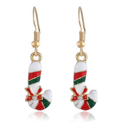 

BoshILun Earrings Christmas Cane Earrings Girls Earrings Christmas Gifts Christmas Decoration