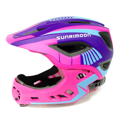

Kid Bike Full Face Helmet Children Safety Riding Skateboard Helmet Inline Skating Sports Protective Equipment with Detachable Chin