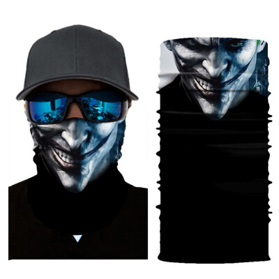 

Motorcycle Head Scarf Balaclava Face Shields Skull Ghost Bandana Scarf Mask Balaklava Neck Warmer