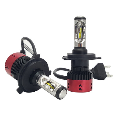 

2Pcs ZV6 H4 60WPair 6000K Super Bright LED Car Headlight Bulbs Head Light Car Driving Bulb Replacement