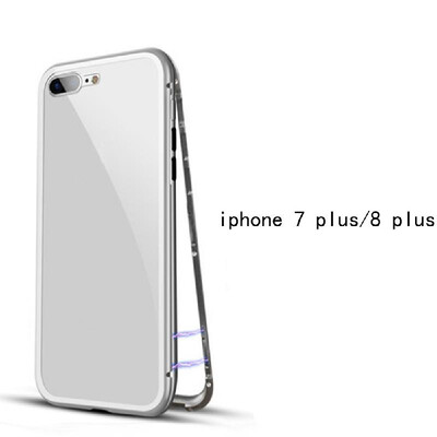 

Magneto Magnetic Adsorption Case Clear Tempered Glass Red Clear i-phone XR