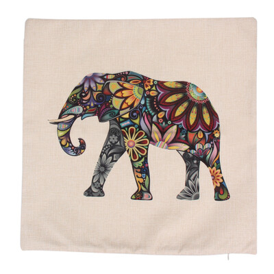 

17" X 17" Pillow Cushion Cover Linen Animal Printed Pillowcases