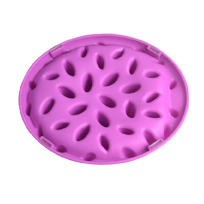 

Silicone Pets Slow Eatting Feeder Bowl Anti Choke Healthy Diet Dish Non-gulp Prevent Obesity Supplies