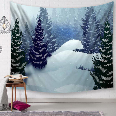 

Siaonvr Christmas Tapestry Santa Print Wall Hanging Tapestry Art Home Decor
