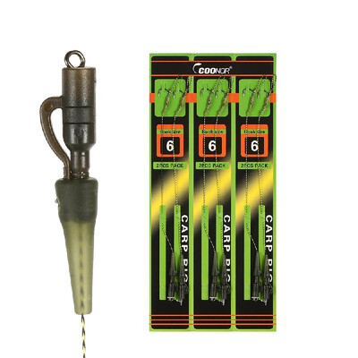 

Carp Fishing Hair Rigs Braided Thread Curve Shank Fishing Hook with Line Carp Rigs Fishing Accessories
