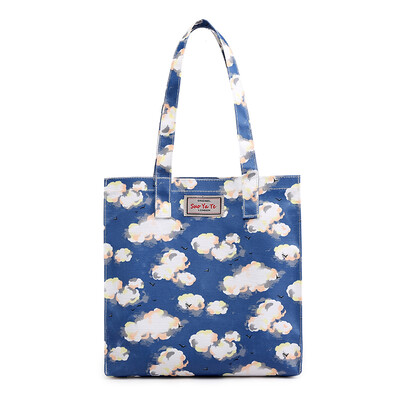 

Printed Bag Single Shoulder Female Fashion Canvas Shopping Bag Handbag Large Capacity Portable Oxford Bag Female