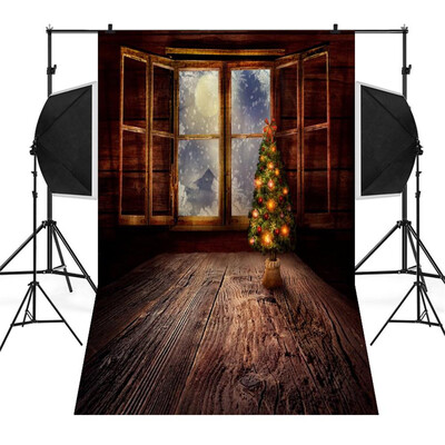 

〖Follure〗Christmas Backdrops Snowman Vinyl 3x5FT Lantern Background Photography Studio