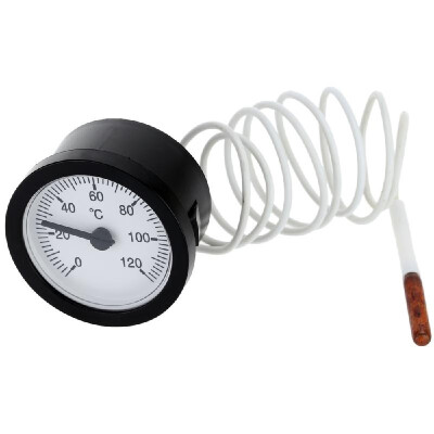 

Dial Thermometer Capillary Temperature Gauge with 15m Sensor 0-120°C for Measuring Water Liquid