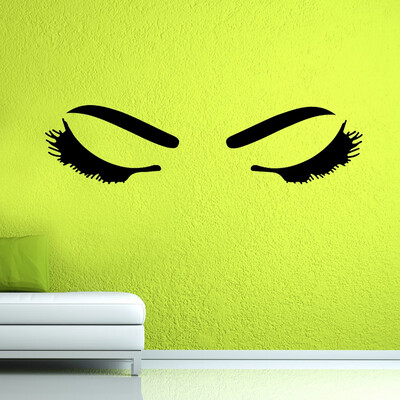 

Black PVC Wall Sticker Eyes Brow Vinyl Art Decal Home Living Room Bedroom Decoration Removable Wall Sticker Room Wall Sticker