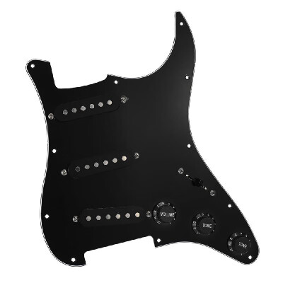 

3-ply SSS Prewired Pickups Pickguard Scratch Plate for Electric Guitar Guitars Pick Guard