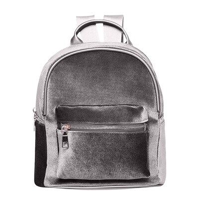 

Tailored Fashion Simple Backpack Soft Velvet Backpack Women Small Travel Backpack