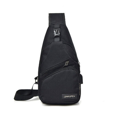 

2018 New Style Fashion Men Canvas Messenger Shoulder Zipper Bag Cross Body Cycle Sling Pack USB Port