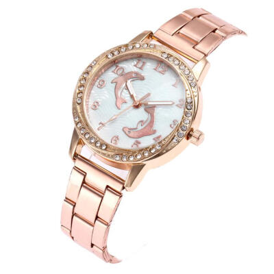 

Stainless Steel Fashionable Ladies WristWatch Beautiful Souvenir Temperament Simple Business Womens Quartz Watch clock 2018 D