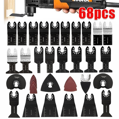 

68 Pcs for Fein Multimaster Dewalt Makita Bosch Oscillating Saw Blades Multimaster Rotary Tool Bit Saw Blades