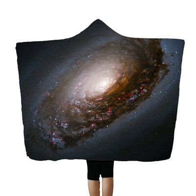 

Gobestart Cosmic Planet Series Plush Hooded Blanket Lichens Hooded Blanket 150x200cm