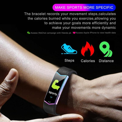 

LV08 Smart Bracelet Fitness Tracker Real Time Heart Rate Monitor Smartband