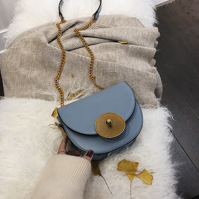 

Qiao Bani 2019 new Korean chic fashion retro wind chain small square bag wild single shoulder diagonal tide handbag