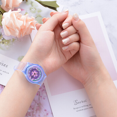 

Korean version of the cute&simple transparent watch student casual small fresh pink versatile wrist watch
