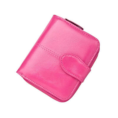 

PU Leather Zipper Wallet Short Coin Purse Card Holder Bag For Women