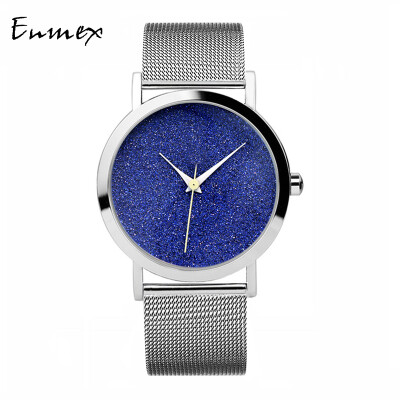 

Enmex Water Green Ice Blue Star Temperament Womens Watch Beautiful Simple Design Watch