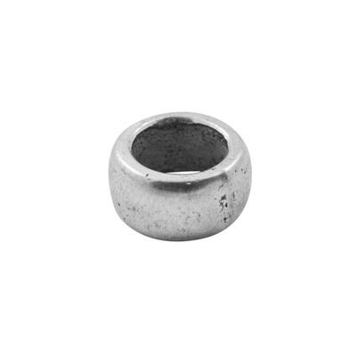 

Large Hole Beads Tibetan Style European Beads Lead Free Rondelle Antique Silver about 6mm long 12mm wide Hole 8mm