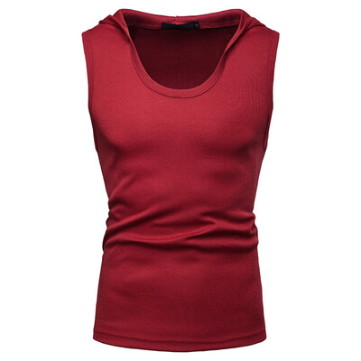 

Toponeto Fashion Mens Summer Casual Loose Thread Hooded Sleeveless Hip Hop Vest Tops