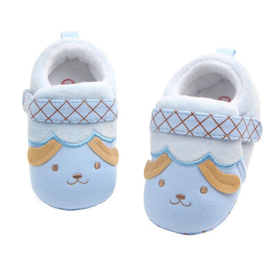 

Winter Cartoon Pattern Baby Boys Girls Warm Infant Antiskid Soft Bottom Shoes For 0-9Month Kids