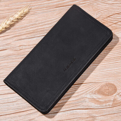 

Tailored Men Long Bifold Business Leather Wallet Money Card Holder Bag Purse