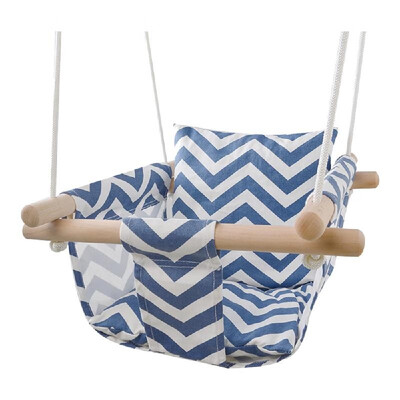 

Secure Canvas Hanging Swing Seat Cushion Indoor Outdoor Home Hammock Toy for Toddler Baby