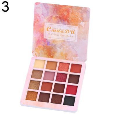 

CmaaDu 16 Colors Matte Eyeshadow Palette Long Lasting Waterproof Natural Makeup