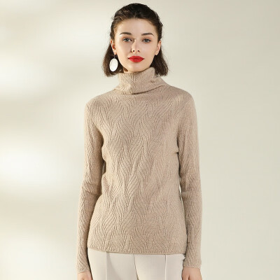 

QIANMUCHUN womens pile collars cashmere sweaters fashion woolen sweater 5798