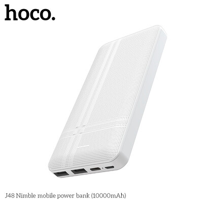 

HOCO J48 Power Bank 10000mAh Mini USB LED External Battery Portable Charger Powerbank For iphone X xiaomi 9 huawei P30 Fast cha