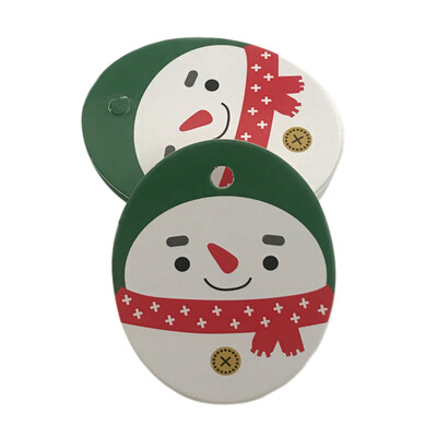 

Tailored 50Pcs Santa Claus Christmas Tag Candy Bag Decoration Gift Hang Tags