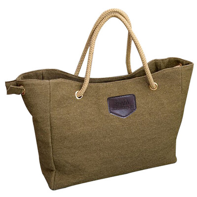 

Tailored Women Canvas Big Bag Trend Simple Shopping Bag Shoulder Bag