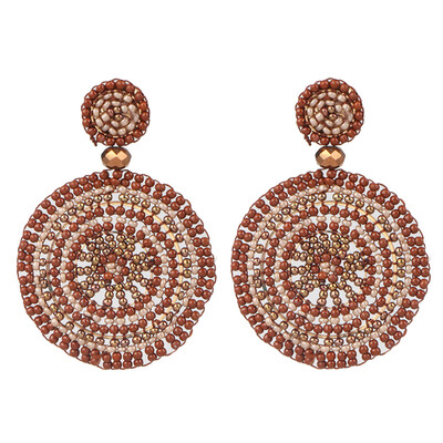 

2019 New Trendy Boho Fruit Round Drop Dangle Earrings Handmade Watermelon Earring Female Wedding Party Gifts Jewelry
