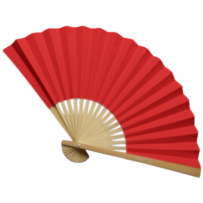 

Siaonvr Chinese Style Hand Held Fan Bamboo Paper Folding Fan Party Wedding Decor