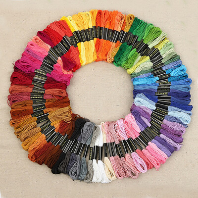 

Siaonvr Premium Rainbow Color Embroidery Floss Cross Stitch Threads