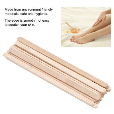 

Greensen 100PcsBag Disposable Wooden Depilatory Wax Applicator Stick Spatula Hair Removal Tools