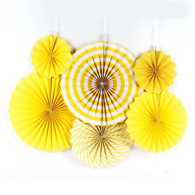 

FUNNYBUNNY Paper Fan Flower Decoration Background Wall Diy Mall Shop Opening Background Layout Birthday Party Decor Supplies