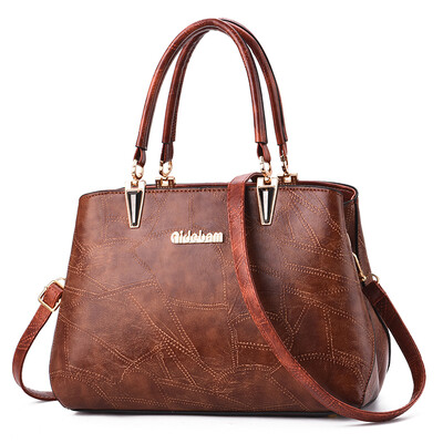 

Big Girl Spring&Summer European&American Retro Fashion Simple Large Capacity Handbag with One Shoulder Slanting Mothers B