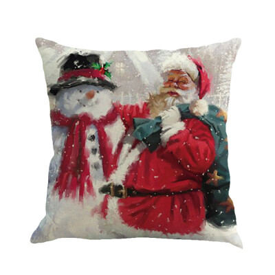 

JPGIF Christmas Printing Dyeing Sofa Bed Home Decor Pillow Cover Cushion Cover