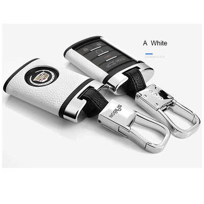 

Top Layer Leather Car Key Case for Cadillac Copaci SRX XTS ATS- Copac SLS Car Key Cover Shell Car Keychain Car Accessories