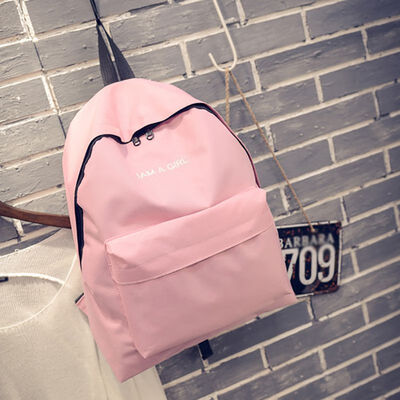 

Fashion Women 2019 Hot Sales Girls Youth Teenage Female Letters Print Backpack Student School Bag Travel Bags