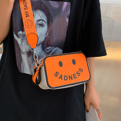 

Net red pouch handbag 2019 new wave fashion printing shoulder bag summer small fresh wild ins messenger bag
