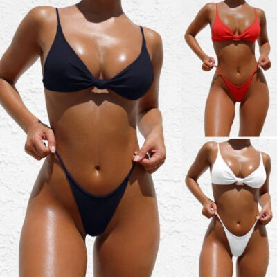 

Women Summer Swimwear Bikini Set Push-up Padded Bra Bathing Suit Swimsuit