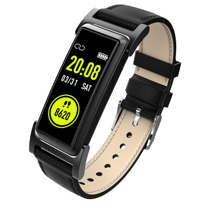 

KingWear KR03 Smart Bracelet 096 inch nRF51822QFAA 64KB RAM 512KB ROM Heart Rate Monitor Step Count Sedentary Reminder IP68 140mA